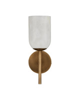 Currey and Company - 5800-0082 - One Light Wall Sconce - Belmont - Natural / Antique Brass