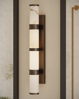 Currey and Company - 5800-0081 - LED Wall Sconce - Brenham - Natural/Oil Rubbed Bronze