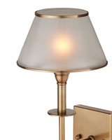 Currey and Company - 5500-0066 - LED Wall Sconce - Ronaldo - Antique Brass / Frosted
