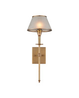 Currey and Company - 5500-0066 - LED Wall Sconce - Ronaldo - Antique Brass / Frosted