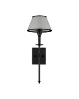 Currey and Company - 5500-0065 - LED Wall Sconce - Ronaldo - Matte Black / Frosted