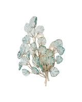 Currey and Company - 5000-0290 - Three Light Wall Sconce - Baobab - Clear/Contemporary Silver Leaf/Contemporary Silver