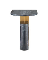 Currey and Company - 4000-0279 - Accent Table - Aldous - Black / Gold