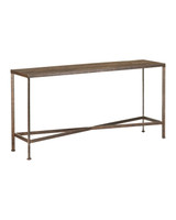 Currey and Company - 4000-0277 - Console Table - Ampleur - Rustic Bronze / Natural