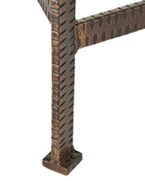 Currey and Company - 4000-0277 - Console Table - Ampleur - Rustic Bronze / Natural