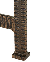 Currey and Company - 4000-0275 - Side Table - Ampleur - Rustic Bronze / Natural