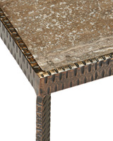 Currey and Company - 4000-0274 - Accent Table - Ampleur - Rustic Bronze / Natural