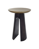 Currey and Company - 4000-0254 - Accent Table - Pince - Black Nickel/Antique Brass