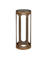 Currey and Company - 4000-0251 - Accent Table - Capella - Coffee Bronze/Smoke