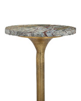 Currey and Company - 4000-0250 - Drinks Table - Wilderness - Antique Brass/Natural