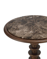 Currey and Company - 3000-0337 - Accent Table - Steppe - Dark Brown / Natural