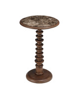 Currey and Company - 3000-0337 - Accent Table - Steppe - Dark Brown / Natural