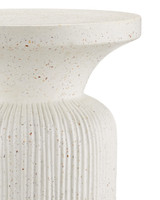 Currey and Company - 2000-0054 - Accent Table - Ridge - Ivory Terrazzo