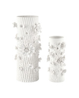 Currey and Company - 1200-1167 - Vase - Sylva - White