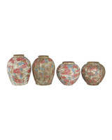 Currey and Company - 1200-1163 - Vase - Palimpsest - Brown / Pink / Light Blue / White
