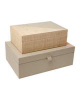 Currey and Company - 1200-1143 - Box Set of 2 - Evren - Gray / Natural