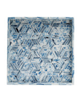 Currey and Company - 1200-1136 - Tray - Chance - Blue / Natural White