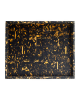 Currey and Company - 1200-1130 - Tray Set of 2 - Thrace - Black / Yellow