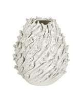 Currey and Company - 1200-1108 - Vase - Seadrift - White