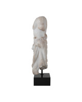 Currey and Company - 1200-1085 - Torso on Metal Stand - Delos - Antique Off-White / Black