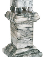Currey and Company - 1200-1079 - Obelisk - Sorority - Green/Off-White