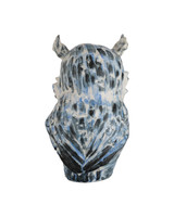 Currey and Company - 1200-1076 - Sculpture - Mina the Owl - Blue/White/Black