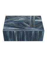 Currey and Company - 1200-1067 - Box - Winter Harvest - Blue