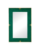 Currey and Company - 1000-0179 - Mirror - Orin - Green / Brushed Brass