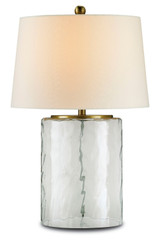 Currey and Company - 6197 - One Light Table Lamp - Oscar - Clear/Brass