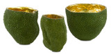 Currey and Company - 1200-0287 - Vase - Jackfruit - Green/Gold