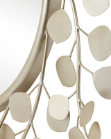 Currey and Company - 1000-0149 - Mirror - Lunaria - Contemporary Silver Leaf