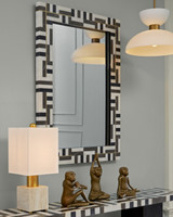 Currey and Company - 1000-0138 - Mirror - Gentry - Natural/Brass