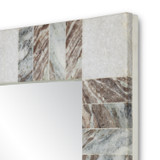 Currey and Company - 1000-0132 - Mirror - Elena - White/Brown