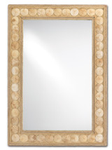 Currey and Company - 1000-0099 - Mirror - Buko - Straw/Natural