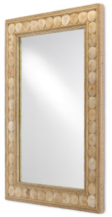 Currey and Company - 1000-0099 - Mirror - Buko - Straw/Natural