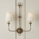 Currey and Company - 0900-0024 - Chandelier Shade - Off-White Fine Grasscloth - Off-White