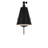 Generation Lighting - GLW2001MBK - One Light Wall Sconce - Drae - Midnight Black