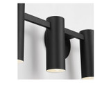 Generation Lighting - GLV2084MBKE - Four Light Vanity - Zentro - Midnight Black