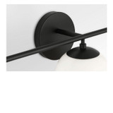 Generation Lighting - GLV1853MBKE - Three Light Vanity - Nube - Midnight Black