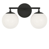 Generation Lighting - GLV1842MBK - Two Light Vanity - Nube - Midnight Black