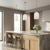 Generation Lighting - GLP1941BN - One Light Pendant - Neblina - Brushed Nickel