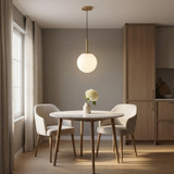 Generation Lighting - GLP1821SBE - One Light Pendant - Nube - Satin Brass