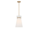 Generation Lighting - GLP1751SB - One Light Pendant - Fynn - Satin Brass