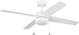 Generation Lighting - 4LNI52RZWD - 52" Ceiling Fan - Loni - Matte White