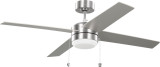 Generation Lighting - 4LNI52BSAWD - 52" Ceiling Fan - Loni - Brushed Steel