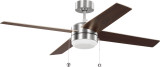 Generation Lighting - 4LNI52BSAWD - 52" Ceiling Fan - Loni - Brushed Steel