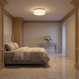 Generation Lighting - GLF1992SBE - Two Light Flush Mount - Axira - Satin Brass
