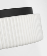 Generation Lighting - GLF1992MBK - Two Light Flush Mount - Axira - Midnight Black