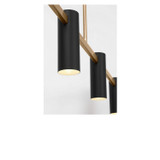 Generation Lighting - GLC2074SBE - Four Light Linear Chandelier - Zentro - Satin Brass