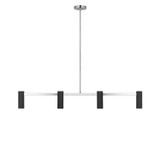 Generation Lighting - GLC2074BN - Four Light Linear Chandelier - Zentro - Brushed Nickel
